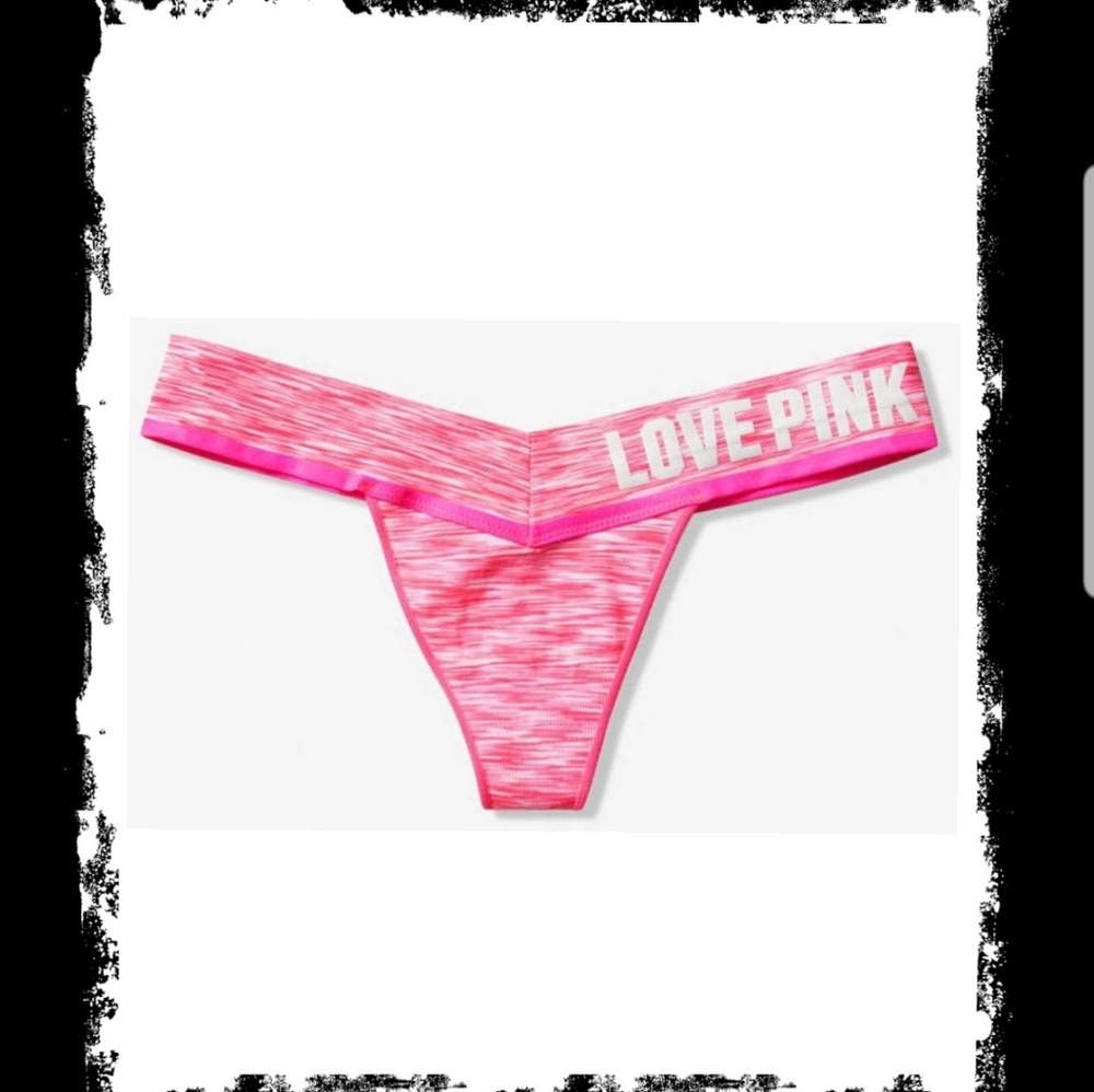 Pink by VS Seamless Thong Panties